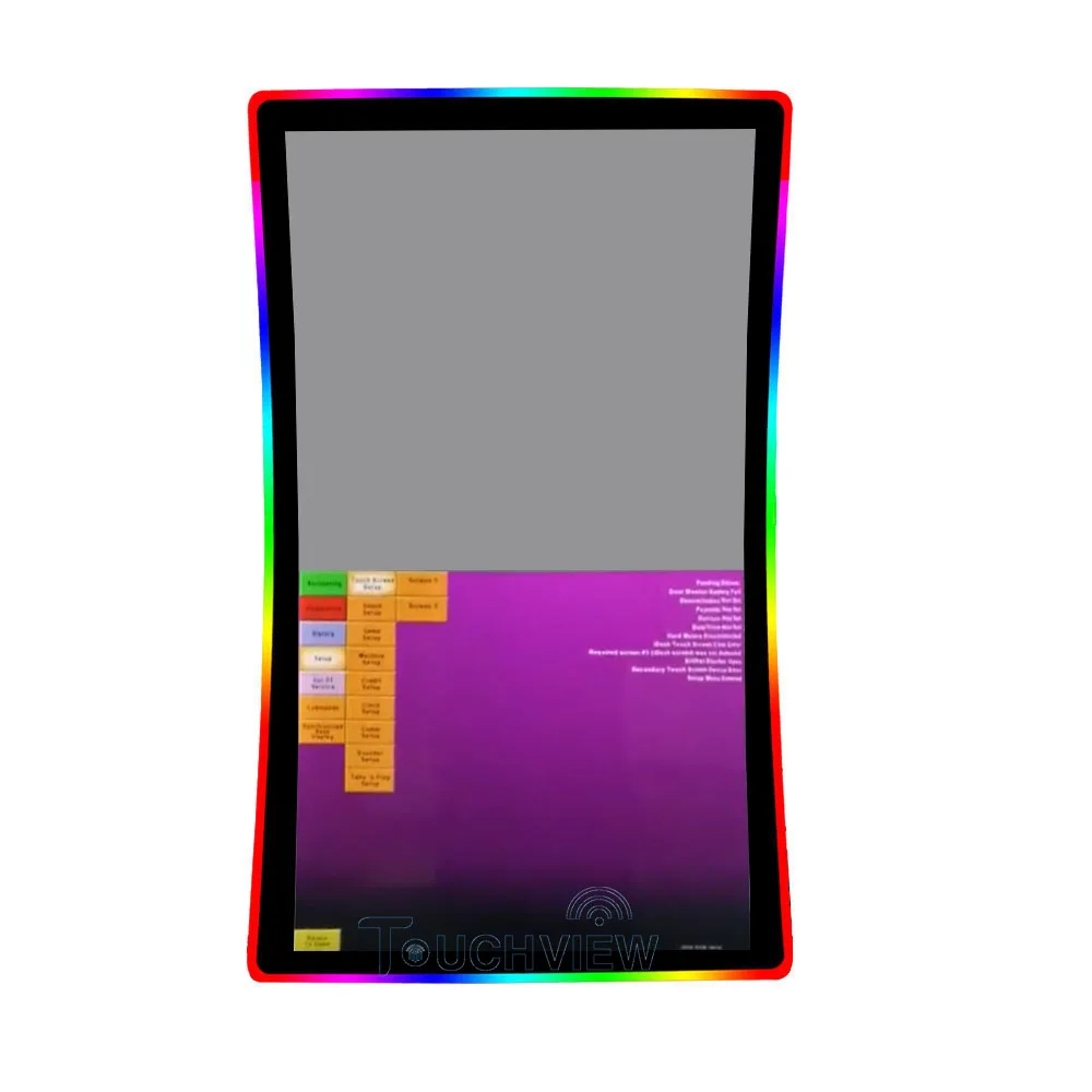 New 32 43 Inch 4K 3840X2160 HD Curved 3M Gaming Capacitive Touch Screen Monitor With USB RS232 Support 3M