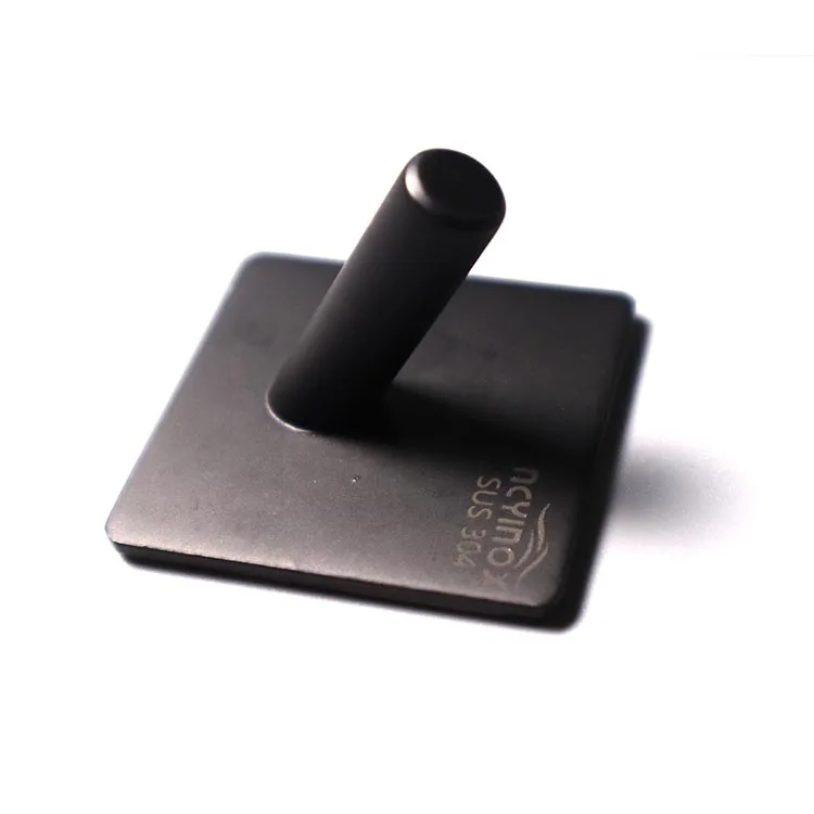 Hot Selling Self-adhesive Wall Hooks Bathroom Kitchen Coat Robe Keychain Clothes Towel Wall Hanging Hook Single Hook Black