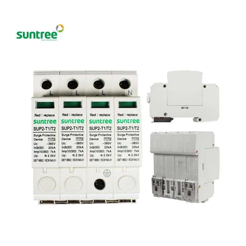 4 Pole 20KA Class B+C Ac spd Power Surge protection Device Type 1 2 Price