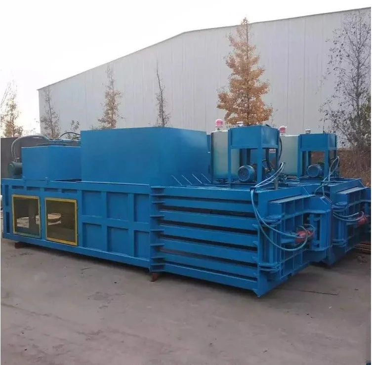 Cardboard Baling Press Machine Horizontal Automatic Bale Strapping Hay And Straw Paper Baler Machine