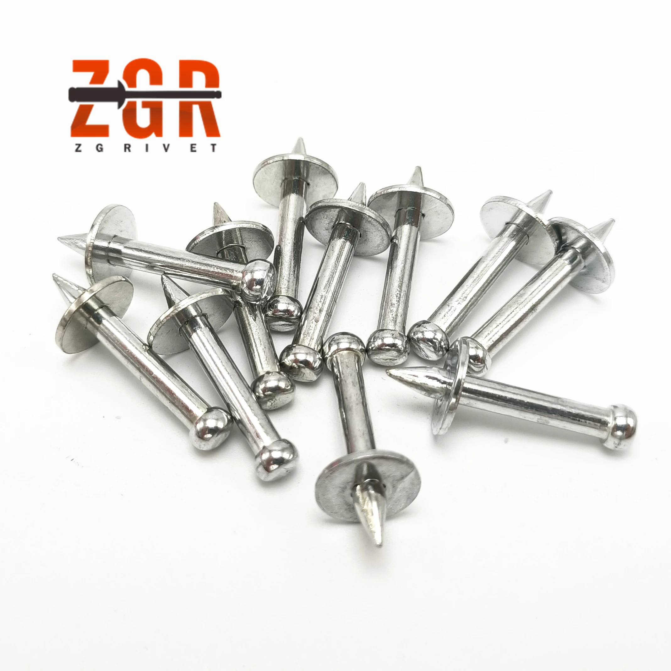 ZGR Drive Pins With 25Mm Washer For Powder Actuated Tool Fasteners Concrete Shooting Nails