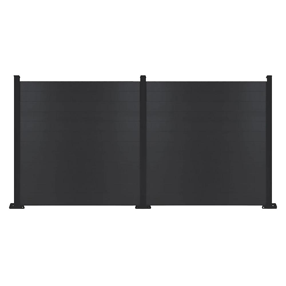 Wholesale Elegant Black Horse WPC Fence Elegant Driveway Gates Fence Post Caps Wood Plastic Composite Building Outdoor Security