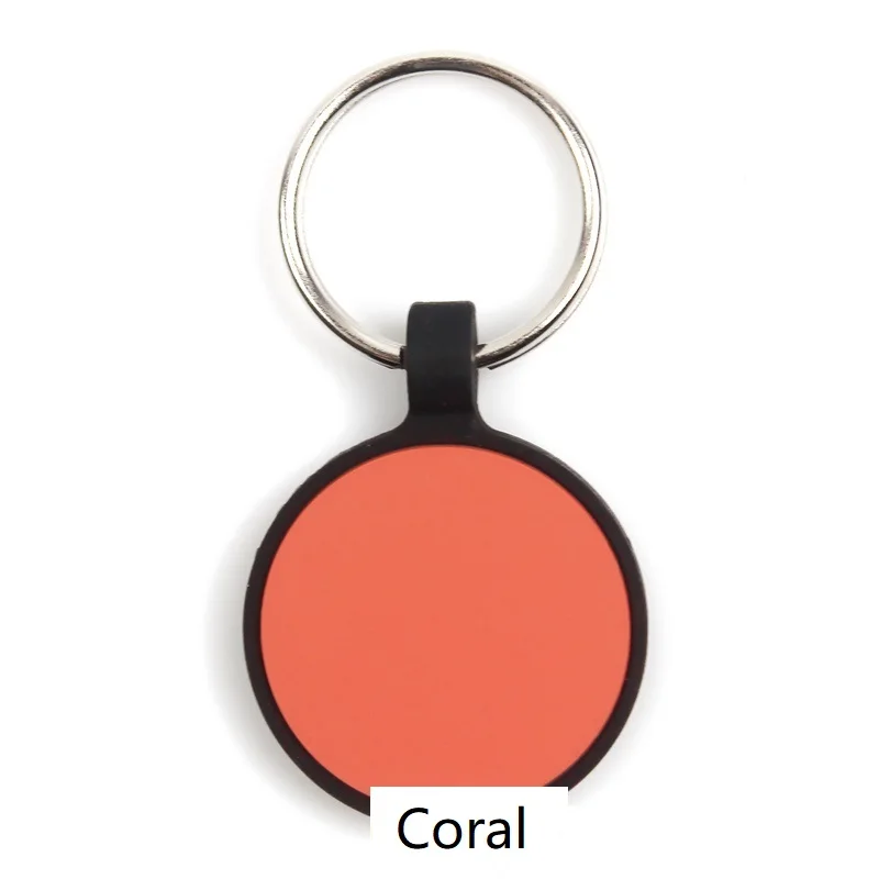 Good Quality Round Shape Silicone Dog ID Tag Soft Personalized Dog ID Tags