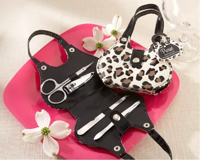 lovely Pink Manicure Set Shower Favors Flip Flop Nail scissor Care Manicure Pedicure Set