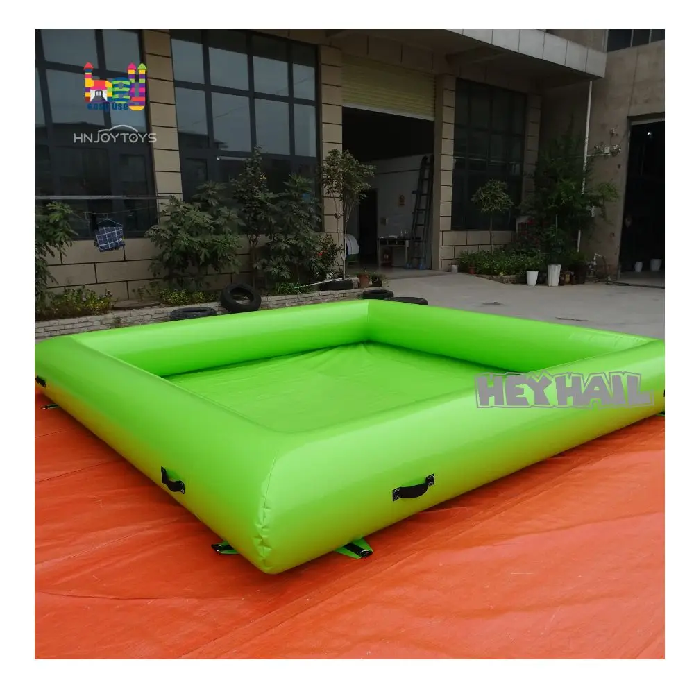 Customized Kids outdoor inflatable race track riding toys bumper car racing court race track inflatable