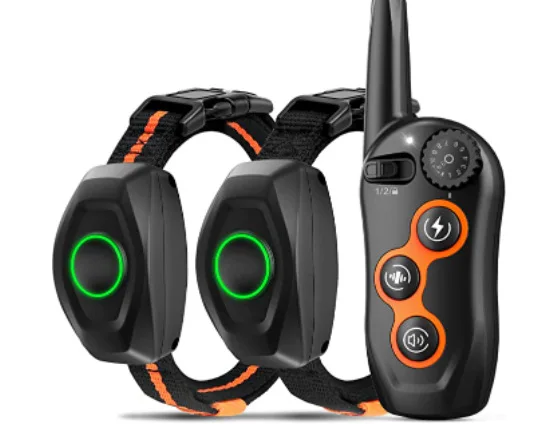 IPX7 Waterproof Rechargeable Electric Shock Dog Training Collar Remote Control 1300ft 3 Training Modes Beep Vibration Dog Collar