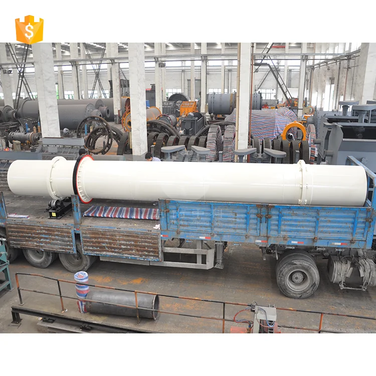 1.5*15m Rotary Drum Dryer Single Cylinder Dryers Machine For Sand Coal Slag Fertilizer