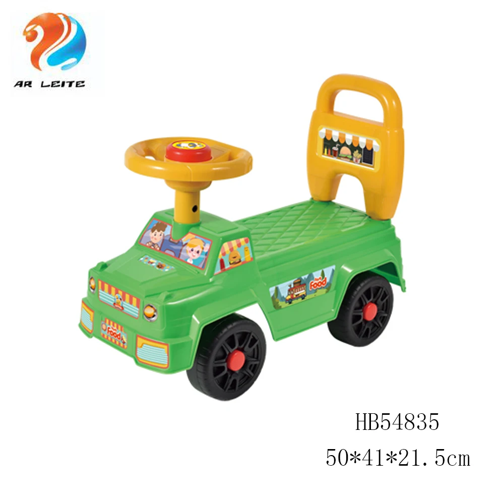Wholesale Good-Looking And Care Style Plastic Ice Cream Foot Push Sliding Car Baby Ride On Car Toy For Kids