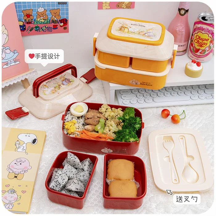 Korea Hot Selling Products 2020 in Home and Kitchen Kids Bento Box Salad Picnic Fruit Box Eco Friendly Lunch Box Food