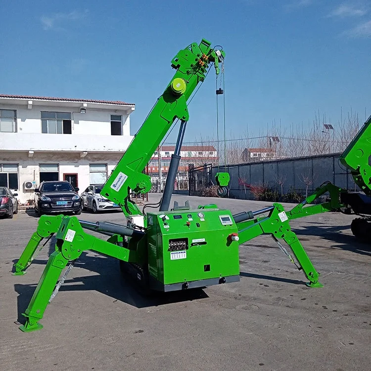 Factory Price Direct Sale China Spider Crane Mini Mobile 3 Ton Spider Crawler Crane