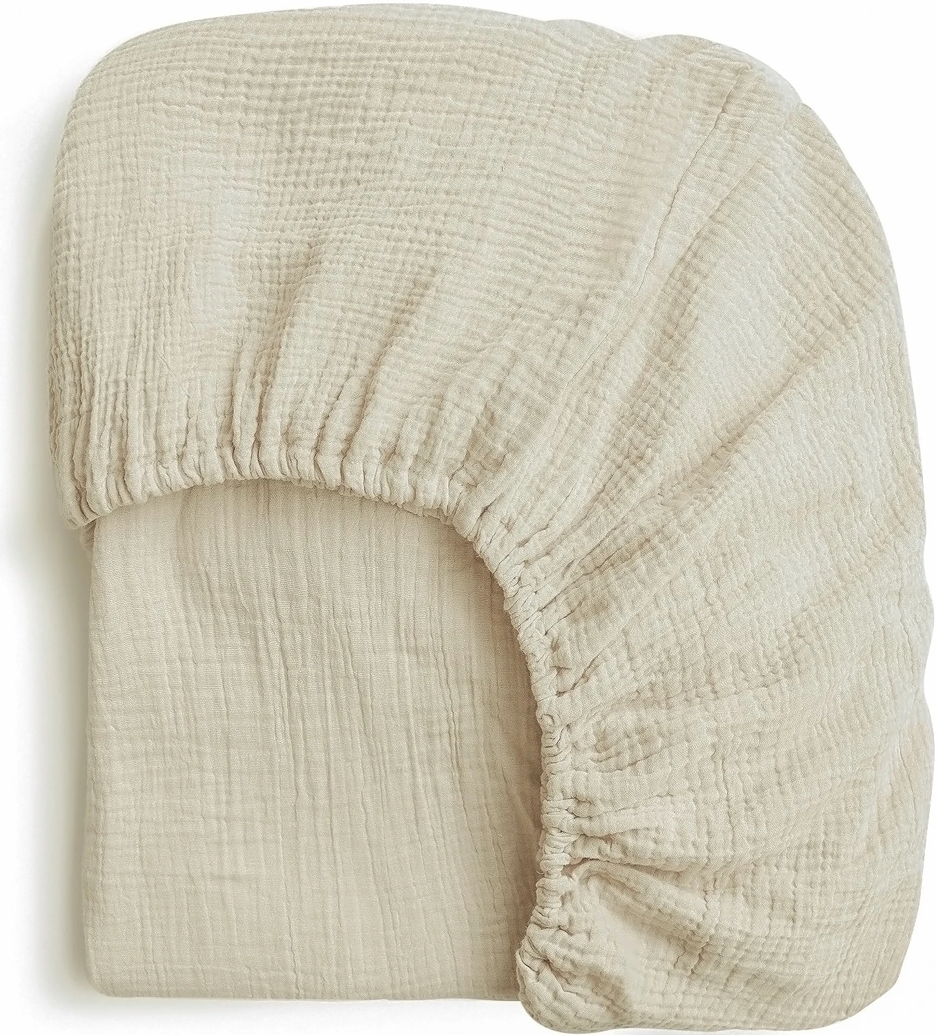 100% Органическая хлопчатобумажная креповая ткань 130 Х70 с принтом портативное сложенное Двухслойное муслиновое постельное белье для детской кроватки