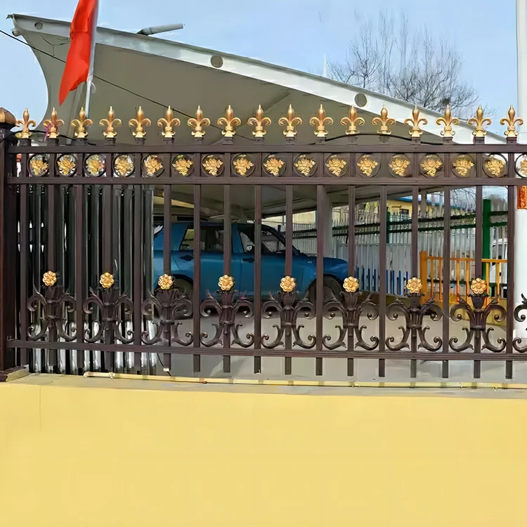 Hot Sale Metal Fence Finials Galvanized Steel Gold Colorful Spear Shape Fence Post Spear Top Cap