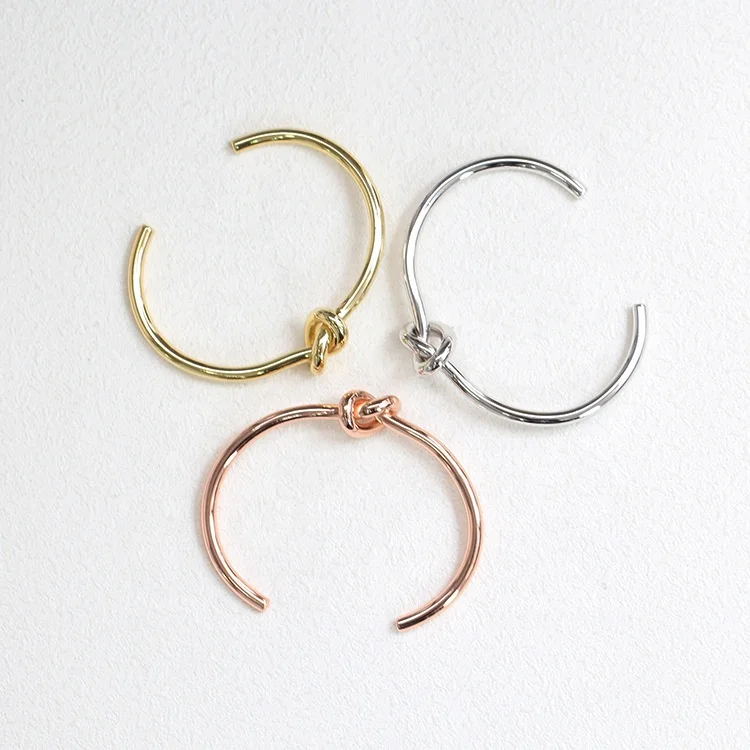 Wholesale Adjustable Love Knot Bracelet Bangle Women Girls 18k Gold Plated
