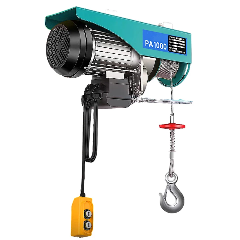Mini Portable Electric Hoist Pa600 PA800 Pa1000 Pa1200 500kg 1ton Small Crane Electric Hoist Winch