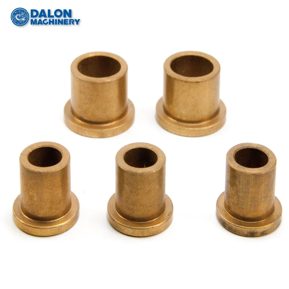 Sintered Metal Bronze Flanged Sleeve Plain Bush Bearing