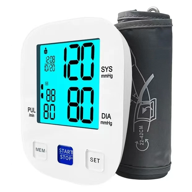 2023 Best Selling High Blood Pressure Monitor Professional Household Upper Arm Automatic Digital Blood Pressure Monitor