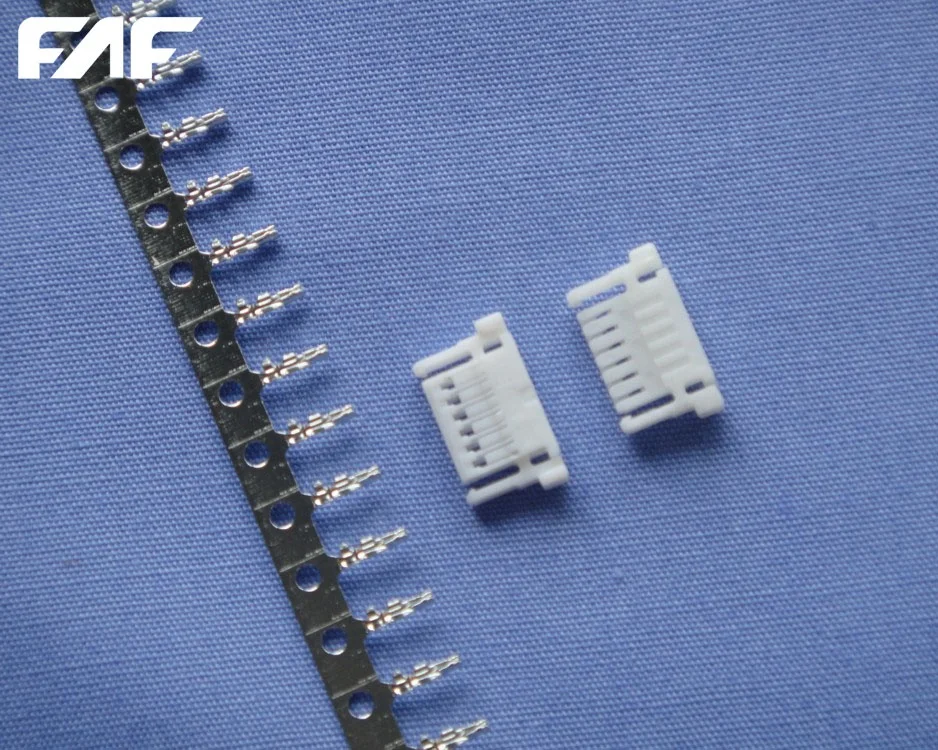 FAF ODM OEM B100002(SHJP) Nylon 66 Phosphor Bronze 1.00mm Pitch Wire to Board Connector 6 Circuits Housing