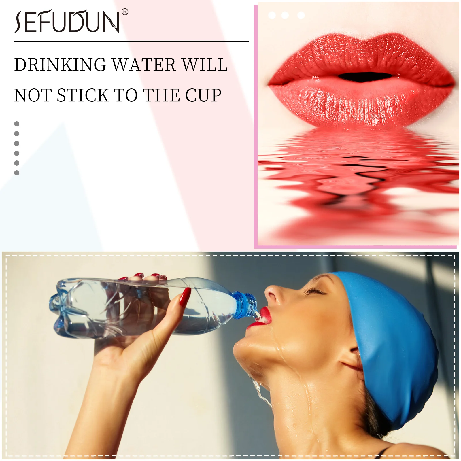 SEFUDUN Wholesale Novelty Cigarette Case Waterproof Long Lasting Non-stick Velvet Girls Tinted Cotton Swab Lip Gloss