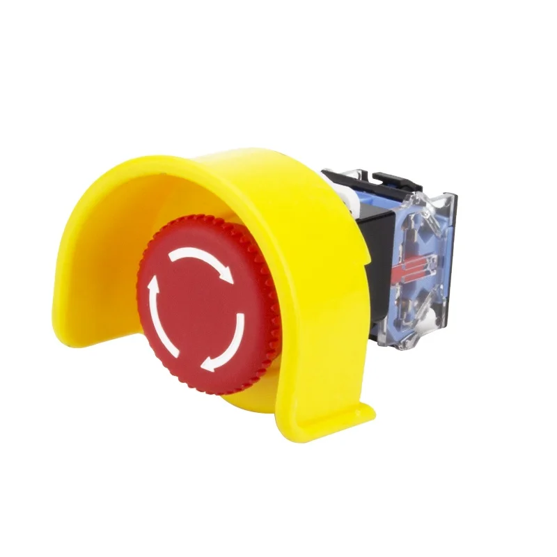 LVBO  22mm Mounting Hole Circle Protective Cover Emergency Push Button Switch Protection Cover
