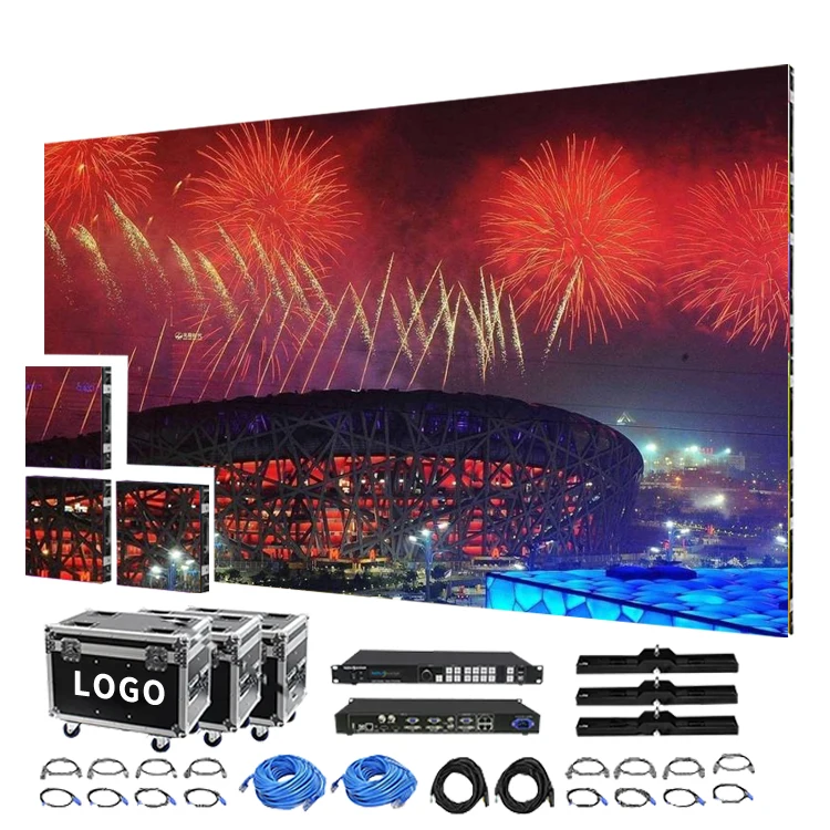 3.9 3.91 mm ultra slim large back stage decoration background rental display hire video wall panels indoor led screen for rent