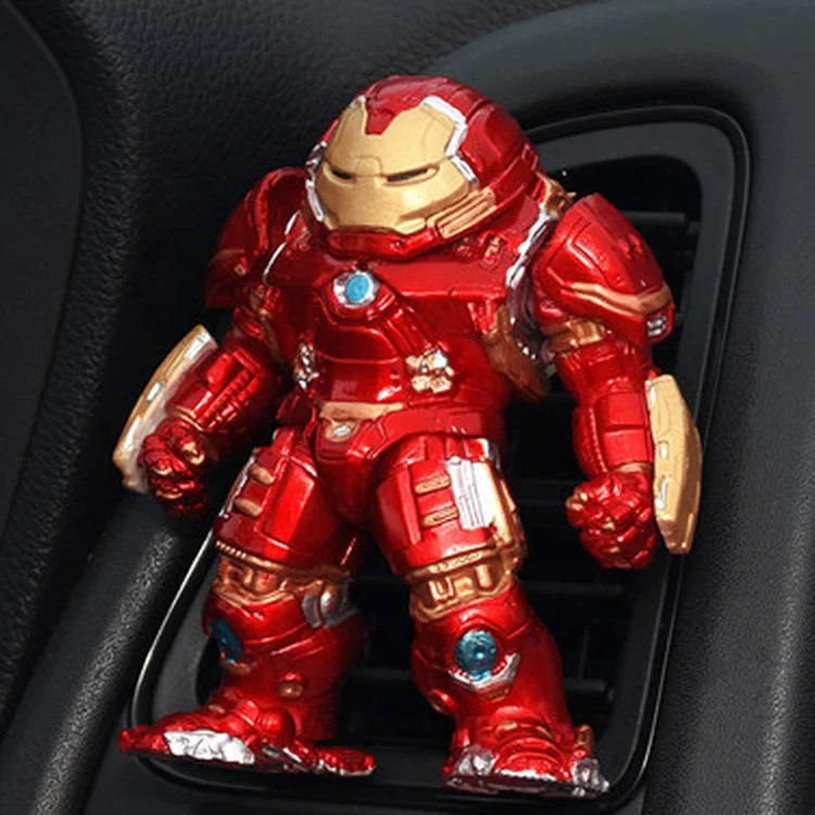 Customize Anime Small PVC 3D Figures Thanos Hulkbusters Super Hero Decoration Auto Luxury Gift Box Air Freshener