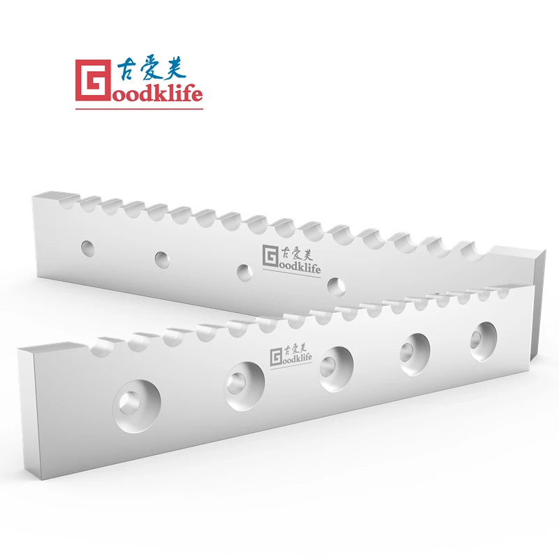 Rod guillotine cutting blades for cutting steel wire rods