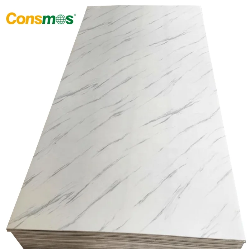 Hot Sale 1220mm*2800mm High Gloss Interior PVC UV Marble Sheet Wall Panel for Decoration
