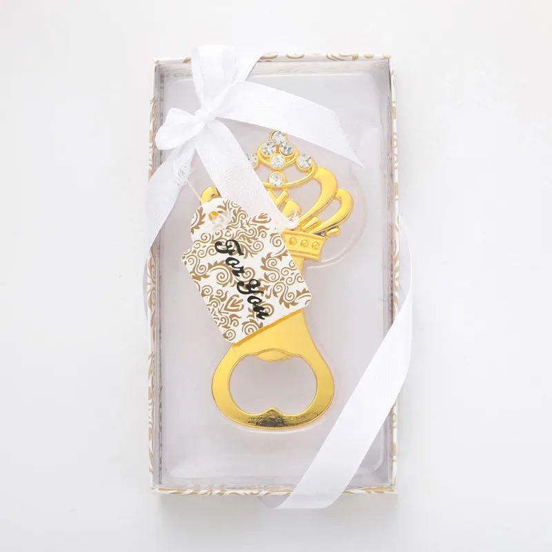 Baby Shower Return Gift for Guest Supplies Crown shaped Beer Bottle Opener Party Favor Wedding Birthday Decoration