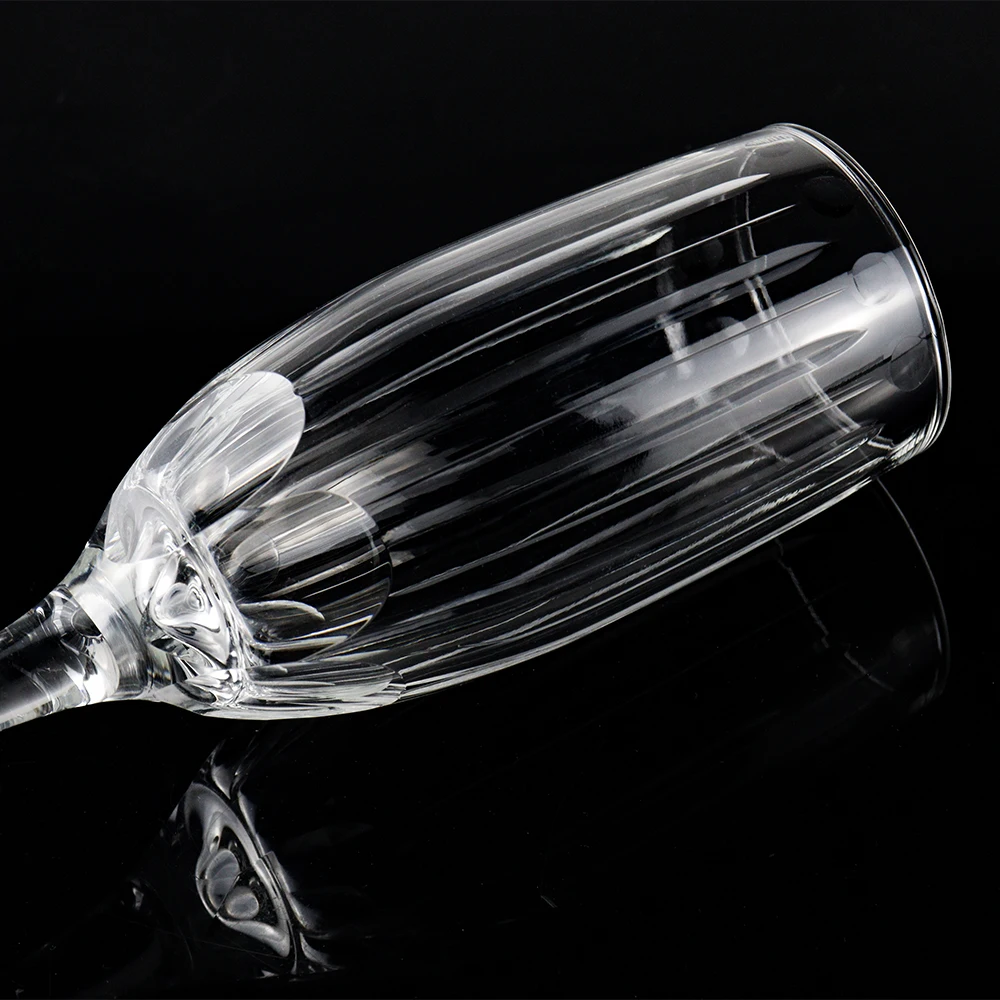 Luxury 180ml Flutes Goblets Glass 8oz Crystal Bubble Drinking Champagne Glasses