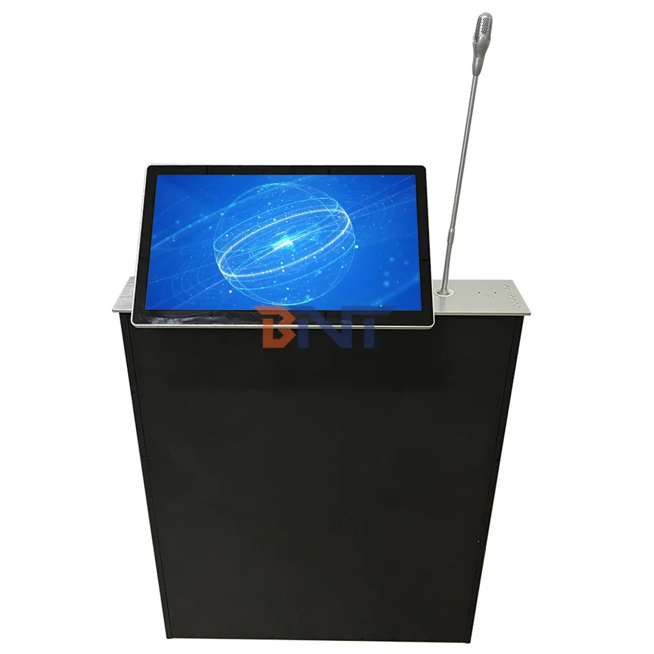 Motorised Monitor Stand For Conference Integration Video Conferencing Equipment Lcd Monitor Lift Mechanism