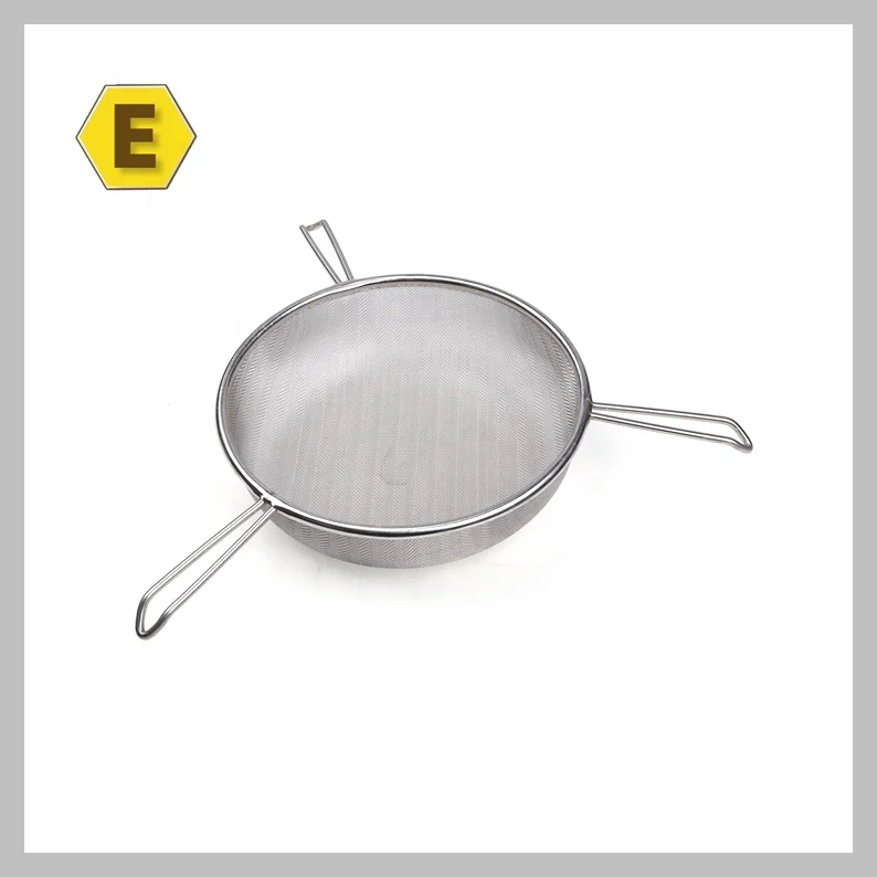 
Stainless steel honey sieve with three brackets 