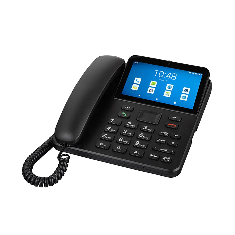 4G Call Android 10 AI visual Smart desk phone LTE 5 inch Video Telephone Android Desktop Phone for Hospital and Healthcare Use