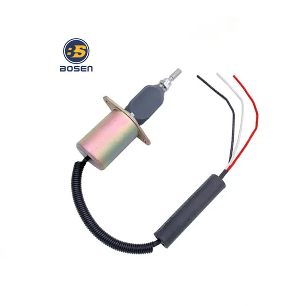 Fuel Pump Shutoff Valve Solenoid 24V EHB4822-1 SA-5132-24 2003ES-24S7ULB5 Fuel Shut Off Stop Cut Solenoid Valve for Cummins