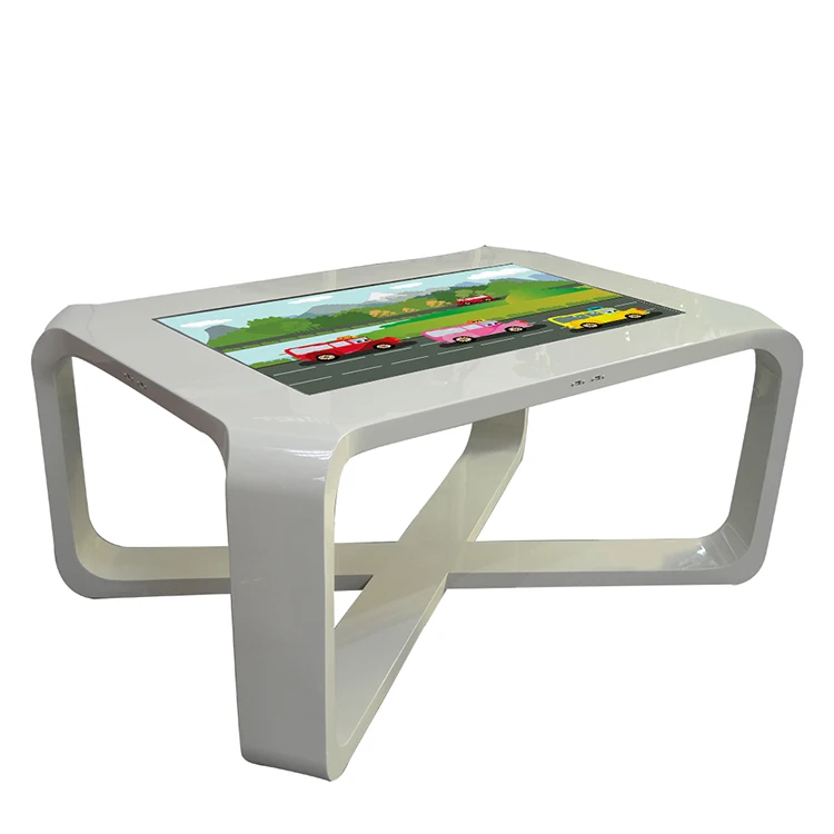 Customized 43 inch x-shape Entertainment Waterproof Touch Screen Interactive Multi Touch Table For Restaurant