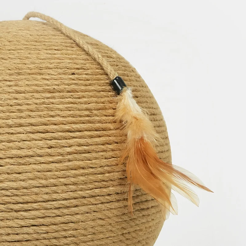 Cat Scratcher Toy Pet Scratching Post Toys Cats Sisal Rope Ball Grinding Paw Cat Scratching Ball