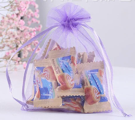 Прозрачная однотонная Сумка из органзы удобна для хранения