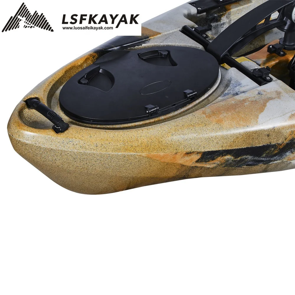 Ножная педаль LSF 10 футов, каяк с сиденьем и рыболовными аксессуарами с педальным приводом, рыболовный каяк