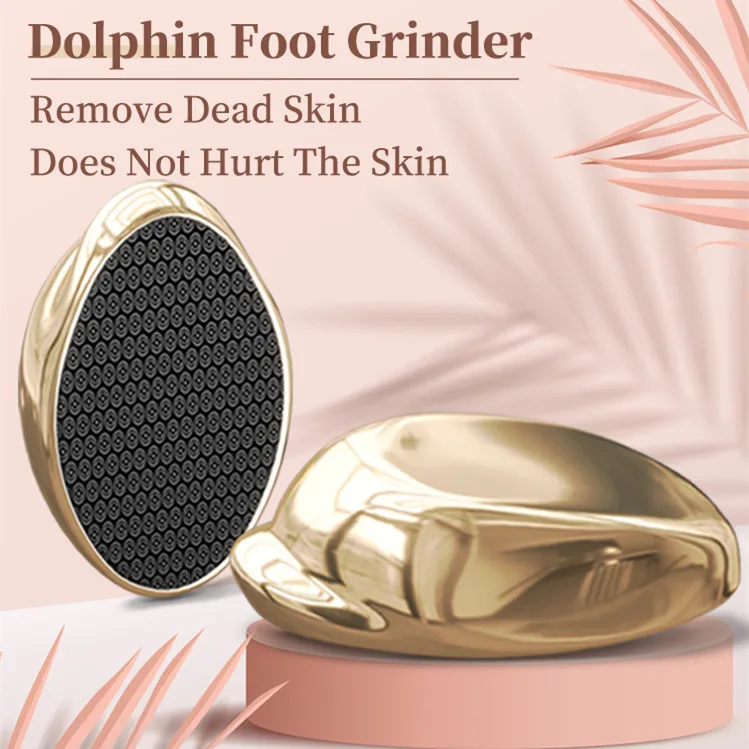 New Nano Glass Foot File Dolphin Shaped Design Portable Foot Scraper Callus Remover Foot Scrubber Hard Dead Skin Removal