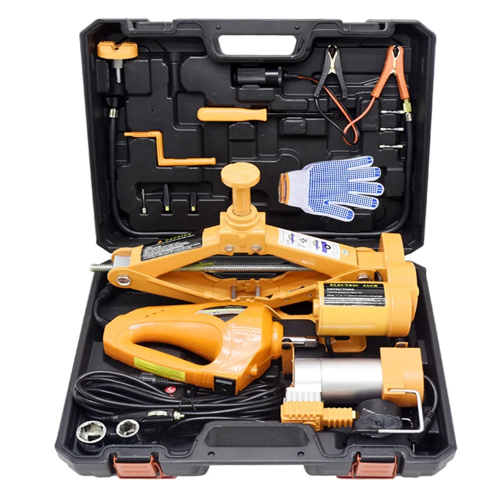 Wholesale china factory 3 in 1 car automatic electric jack set