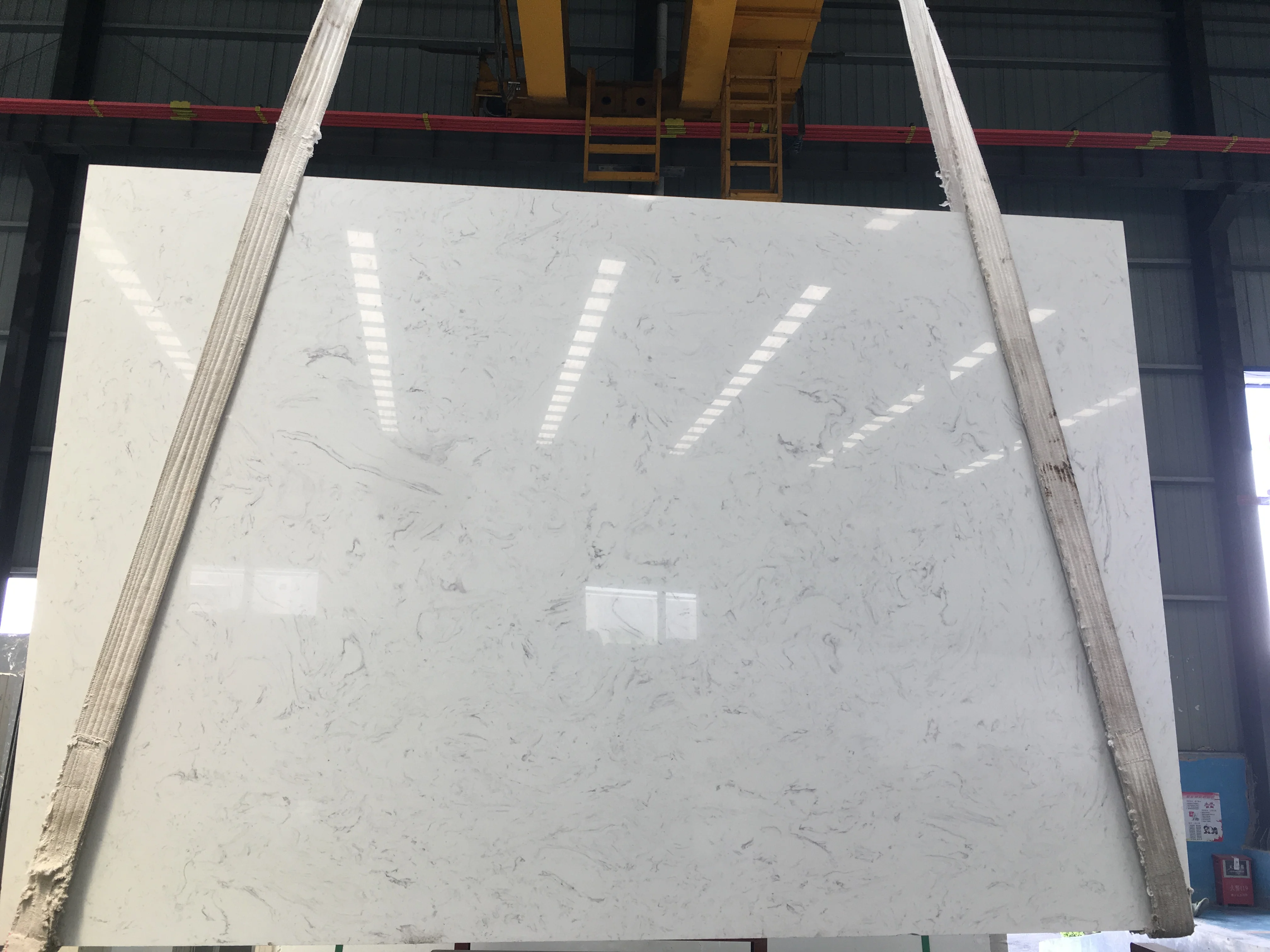 Cheap Artificial Marble Manufacturing Interior Nature Marble Style Artificial Stone Slab Color  White Resin Artificial Stone