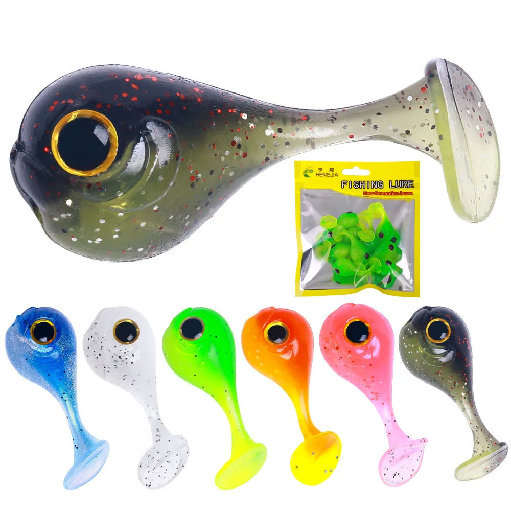 4.5cm-3g 10pcs/bag silicone rubber soft bait fishing lures soft plastic bait