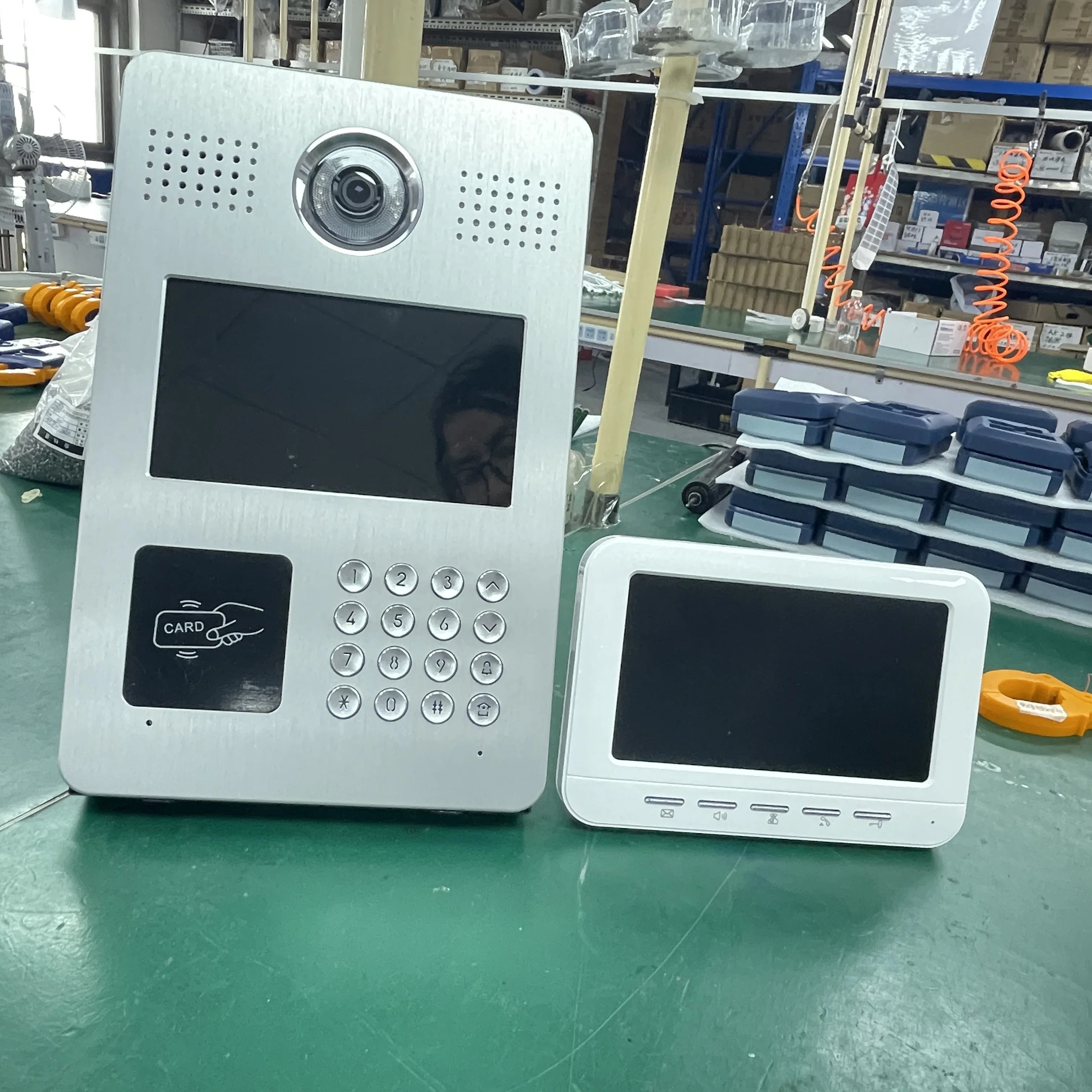 IP SIP touch screen 7 inch Professional apartment building video intercom