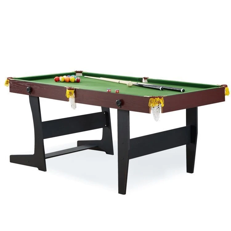160cm Length Mini Foldable Legs Folding Billiard Table Classic Style Portable Folding Pool Table for Indoor Game Sports