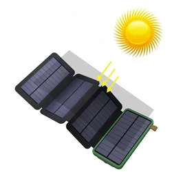 2022 best selling Large capacity solar power bank with verified Factory Wholesale Price 10000 mah /20000mah USb C power bank