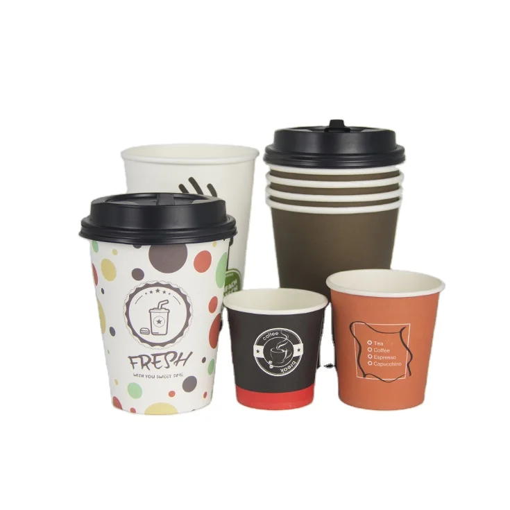 wholesale coffee cups with lids printer_flexo and offset paper cup printer_customized design