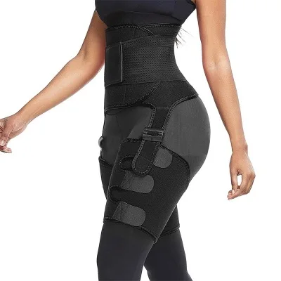 Custom Outdoor High Quality High Waist Abdominal Tummy control Fat burning Neoprene Thigh Waist Trainer Thigh Eraser