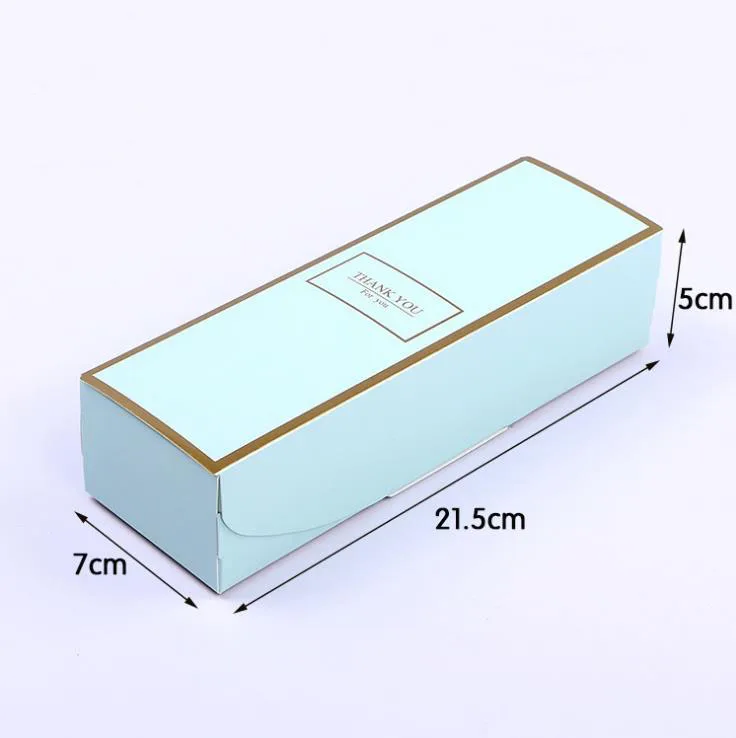 20 piezas INS Flamingos-caja larga de regalo para boda carton para galletas y dulces recuerdo de macarron regalo macaron box