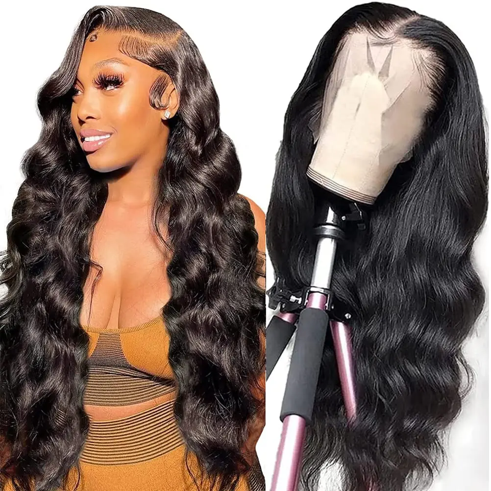 Wear And Go Glueless Wig Pre Plucked Pre Cut Lace for Beginners No Glue 4x4 Body Wave Lace Front Wigs Human Hair