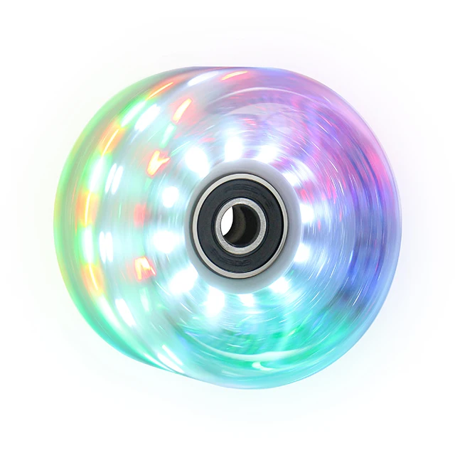 FOX PRO Colorful Outdoor Roller Skate Flashing Flat Flower Luminous Brake Roller Skates Wheels