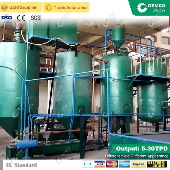 best price small scale palm oil refining machinery sunflower oil double refined machine re refining oil machine